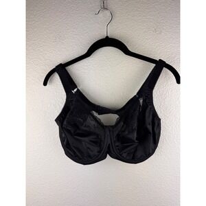 Elomi EL4111BLK Full‎ Cup Underwire Bra Black Lace Plus Size 34I